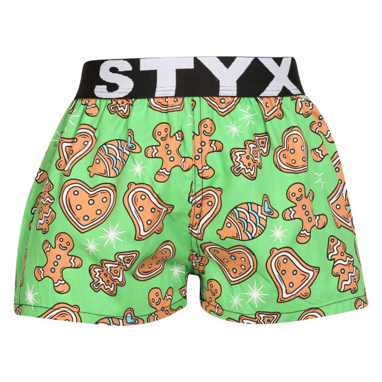 3PACK shorts för barn Styx art sports gummi flerfärgad (3BJ17134)