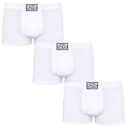 3PACK Boxershorts för herrar Styx classic elastic vit (3Q1061)