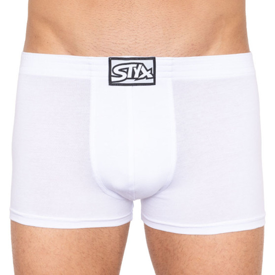 3PACK Boxershorts för herrar Styx classic elastic vit (3Q1061)