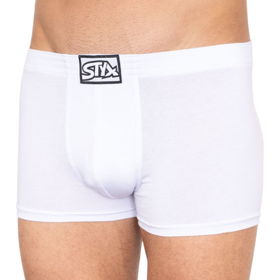 3PACK Boxershorts för herrar Styx classic elastic vit (3Q1061)