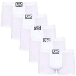 5PACK Boxershorts för herrar Styx classic elastic vit (5Q1061)