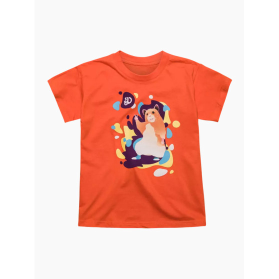 Glad barn t-shirt Dedoles Dancing Hamster orange (D-K-AP-TSH-C-C-1674)