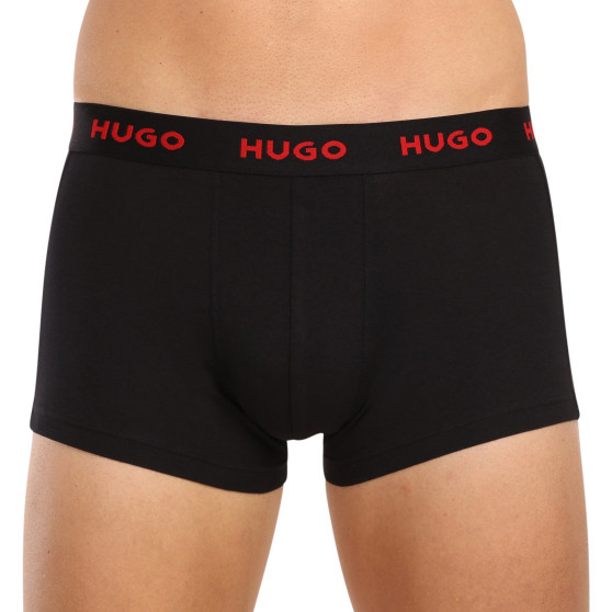 3PACK Boxershorts för herrar HUGO multicolour (50469766 420)