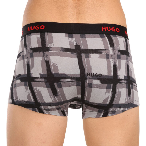 3PACK Boxershorts för herrar HUGO multicolour (50480170 039)