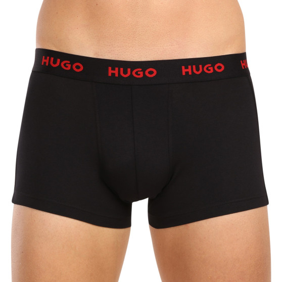 3PACK Boxershorts för herrar HUGO multicolour (50480170 039)