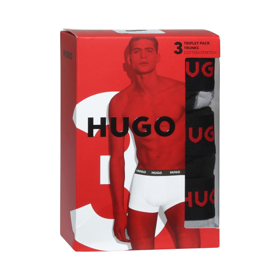 3PACK Boxershorts för herrar HUGO multicolour (50480170 039)