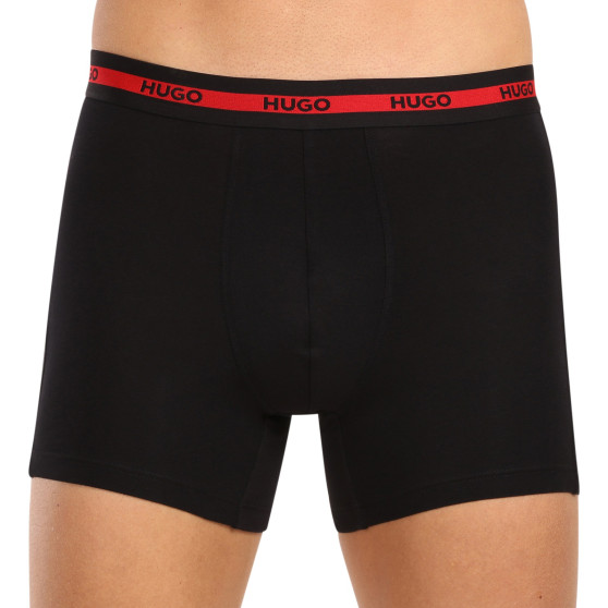 3PACK Boxershorts för herrar HUGO multicolour (50496713 420)