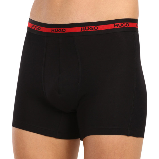 3PACK Boxershorts för herrar HUGO multicolour (50496713 420)