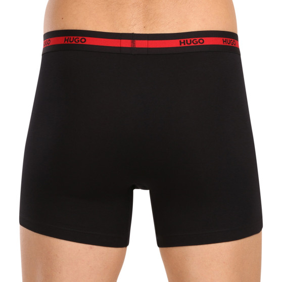 3PACK Boxershorts för herrar HUGO multicolour (50496713 420)