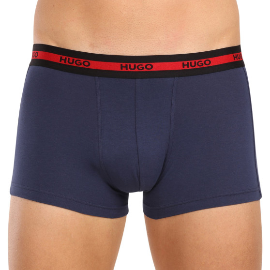 3PACK Boxershorts för herrar HUGO multicolour (50503083 623)