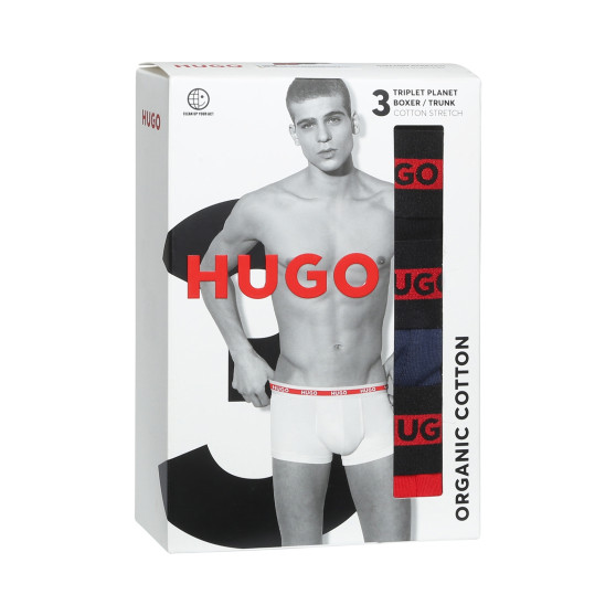 3PACK Boxershorts för herrar HUGO multicolour (50503083 623)