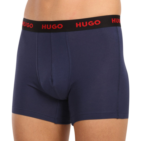 3PACK Boxershorts för herrar HUGO multicolour (50510192 405)