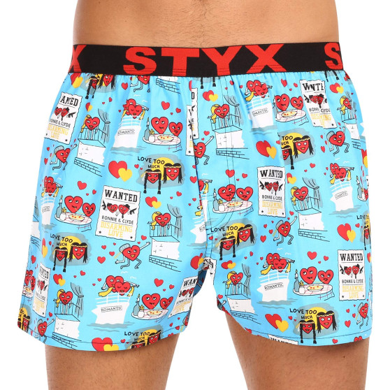 3PACK Boxershorts för herrar Styx art sports gummi flerfärgad (3B16476)