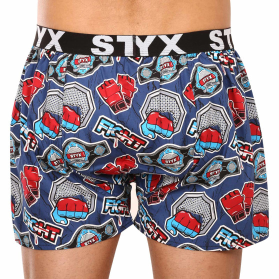 3PACK Boxershorts för herrar Styx art sports gummi flerfärgad (3B15690)