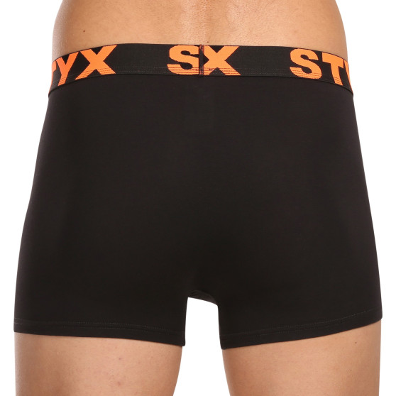 5PACK Boxershorts för herrar Styx sport elastisk svart (5G9602)