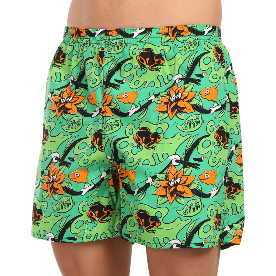 Hemma boxershorts för herrar med fickor Styx tropic (D1557)