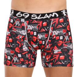 Boxershorts för män 69SLAM fit night life (MCYNLF-PO)