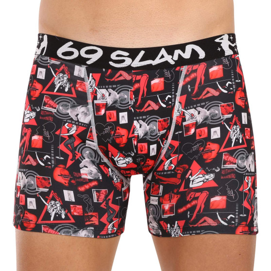 Boxershorts för män 69SLAM fit night life (MCYNLF-PO)