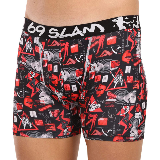 Boxershorts för män 69SLAM fit night life (MCYNLF-PO)