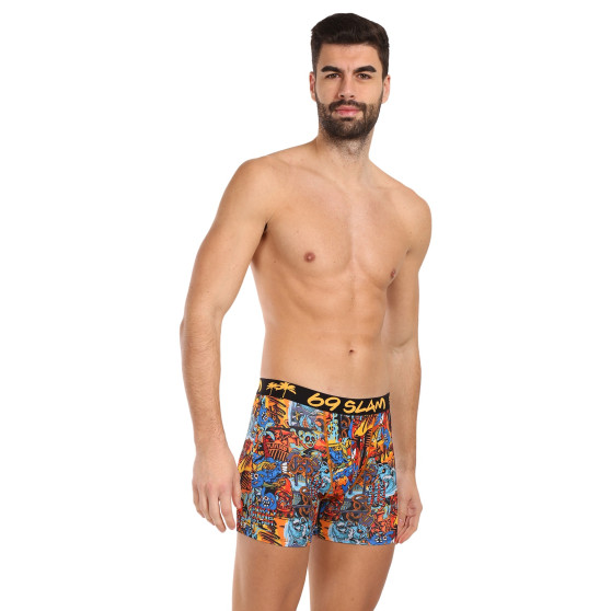 Boxershorts för män 69SLAM fit grafitty dylan (MBYGFT-PO)