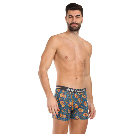 Boxershorts för män 69SLAM passform bambu hamsa hand gilbert (MPBHHD-BB)