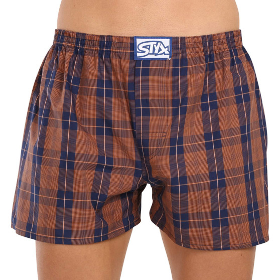 Boxershorts för herrar Styx klassisk elastisk flerfärgad (A208)