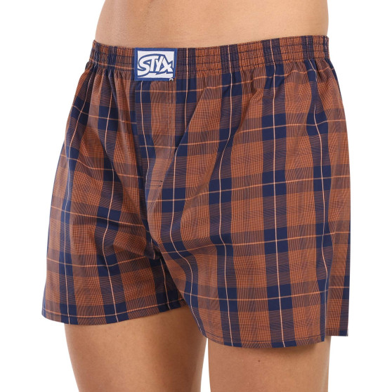 Boxershorts för herrar Styx klassisk elastisk flerfärgad (A208)