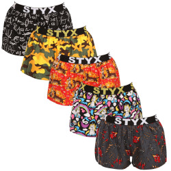 5PACK damshorts Styx art sports gummi flerfärgad (5T1182492)