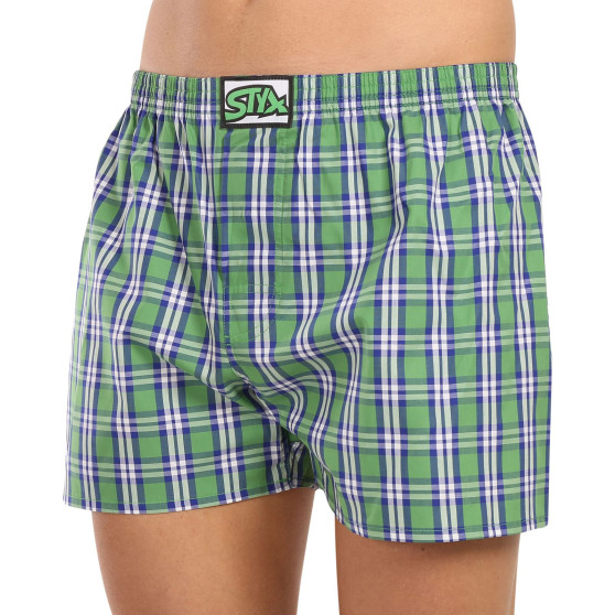 3PACK Boxershorts för herrar Styx klassisk elastisk flerfärgad (3A20246)