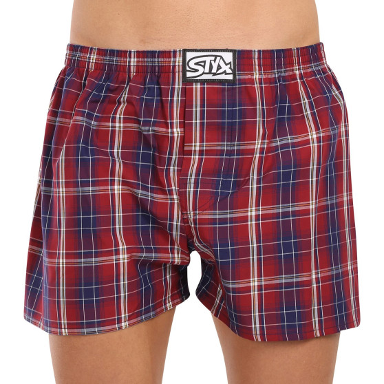 3PACK Boxershorts för herrar Styx klassisk elastisk flerfärgad (3A20246)