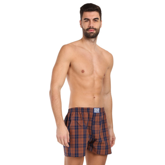 3PACK Boxershorts för herrar Styx klassisk elastisk flerfärgad (3A20836)