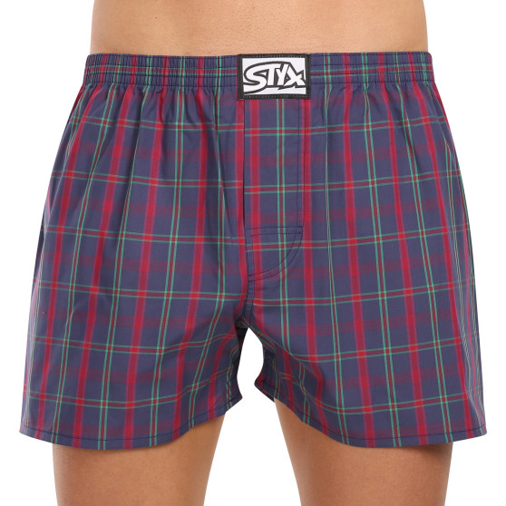 3PACK Boxershorts för herrar Styx klassisk elastisk flerfärgad (3A20836)