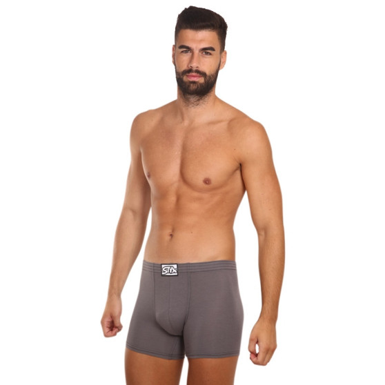 3PACK Boxershorts för herrar Styx lång klassisk elastisk flerfärgad (3F96837)