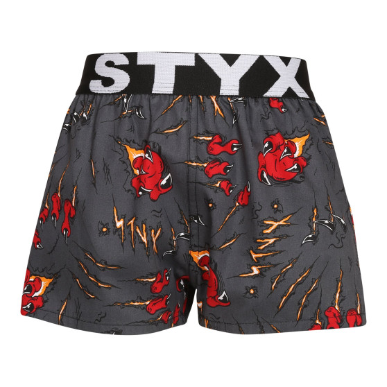 Barn shorts Styx konst sport gummi klor (BJ1552)