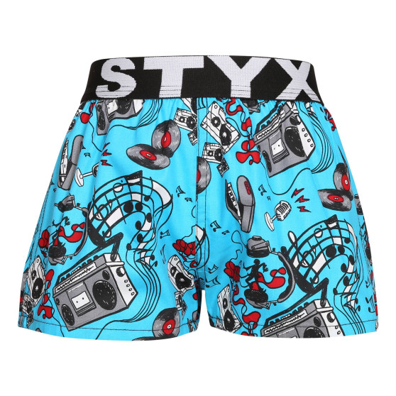 Barnshorts Styx konst sport gummi musik (BJ1558)