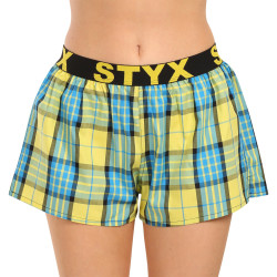 Damshorts Styx sport elastisk flerfärgad (T1002)