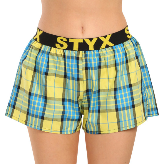 Damshorts Styx sport elastisk flerfärgad (T1002)