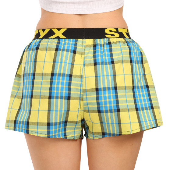 Damshorts Styx sport elastisk flerfärgad (T1002)