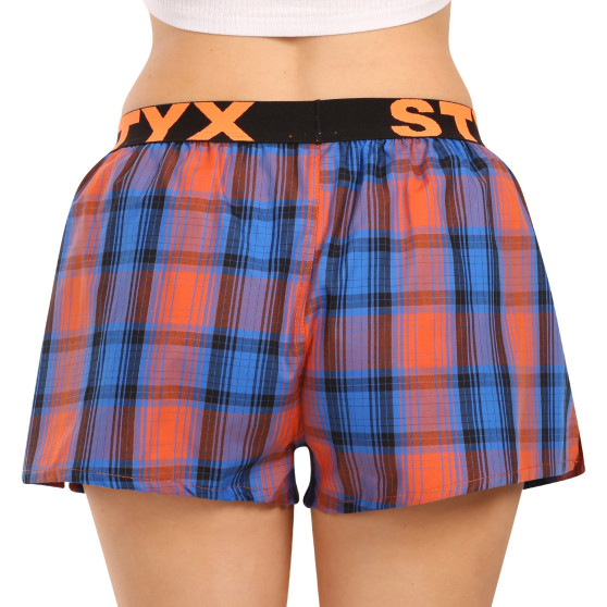 Damshorts Styx sport elastisk flerfärgad (T1006)