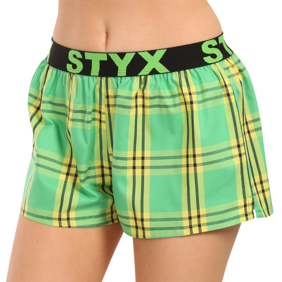 Damshorts Styx sport elastisk flerfärgad (T1011)