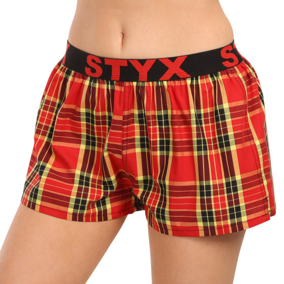 Damshorts Styx sport elastisk flerfärgad (T1014)