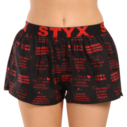 Women's Shorts Styx art sports rubber Valentine's Day lyrics (T1757)