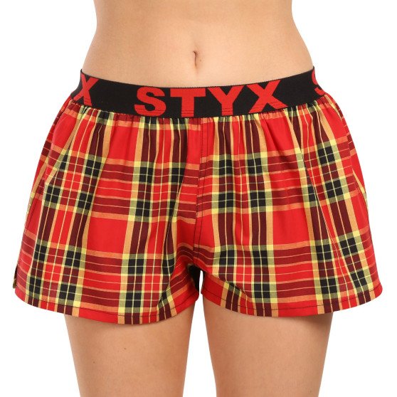 3PACK damshorts Styx sport elastisk flerfärgad (3T10469)