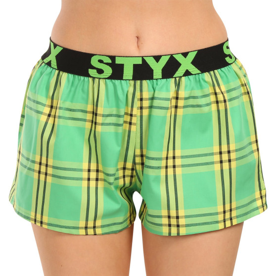 3PACK damshorts Styx sport elastisk flerfärgad (3T10812)