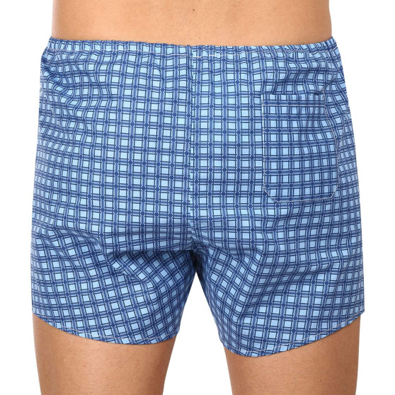 Boxershorts för herrar Foltýn blå rutor (K54)