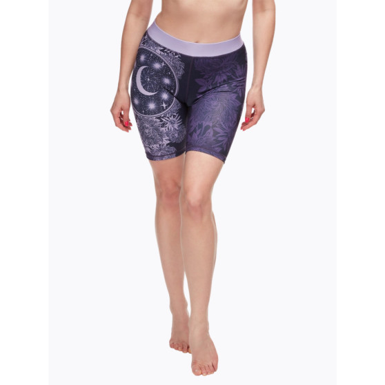 Glada korta leggings för kvinnor Dedoles Purple Moon (D-W-AW-BS-C-C-1288)