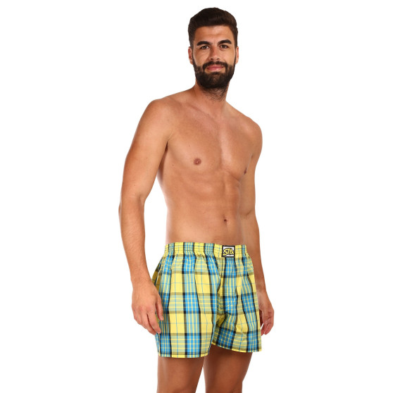 3PACK Boxershorts för herrar Styx klassisk elastisk flerfärgad (3A0972)