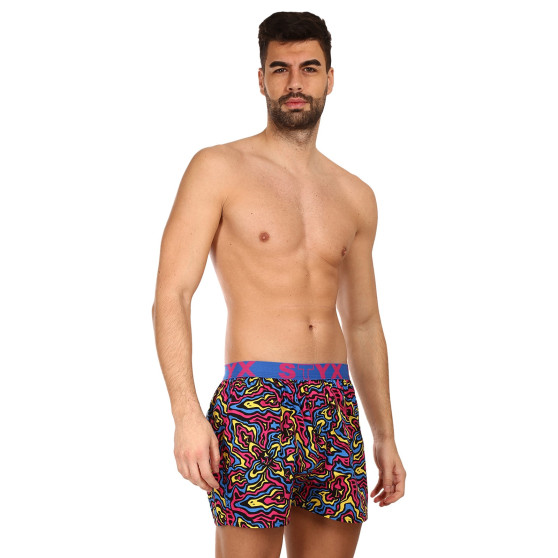 3PACK Boxershorts för herrar Styx art sports gummi flerfärgad (3B13001)