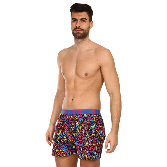 3PACK Boxershorts för herrar Styx art sports gummi flerfärgad (3B13001)