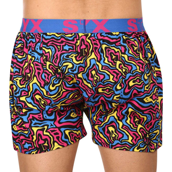 3PACK Boxershorts för herrar Styx art sports gummi flerfärgad (3B13001)